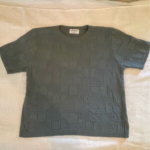 Alfred Dunner Geometric Block Knit Sweater Short Sleeve RN 73914